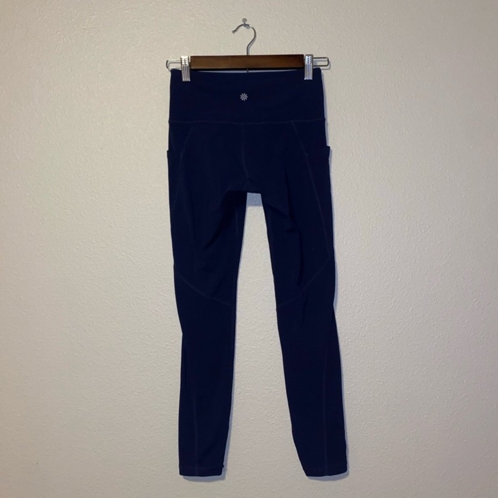 Athleta XS Petite Navy Pocket Leggings